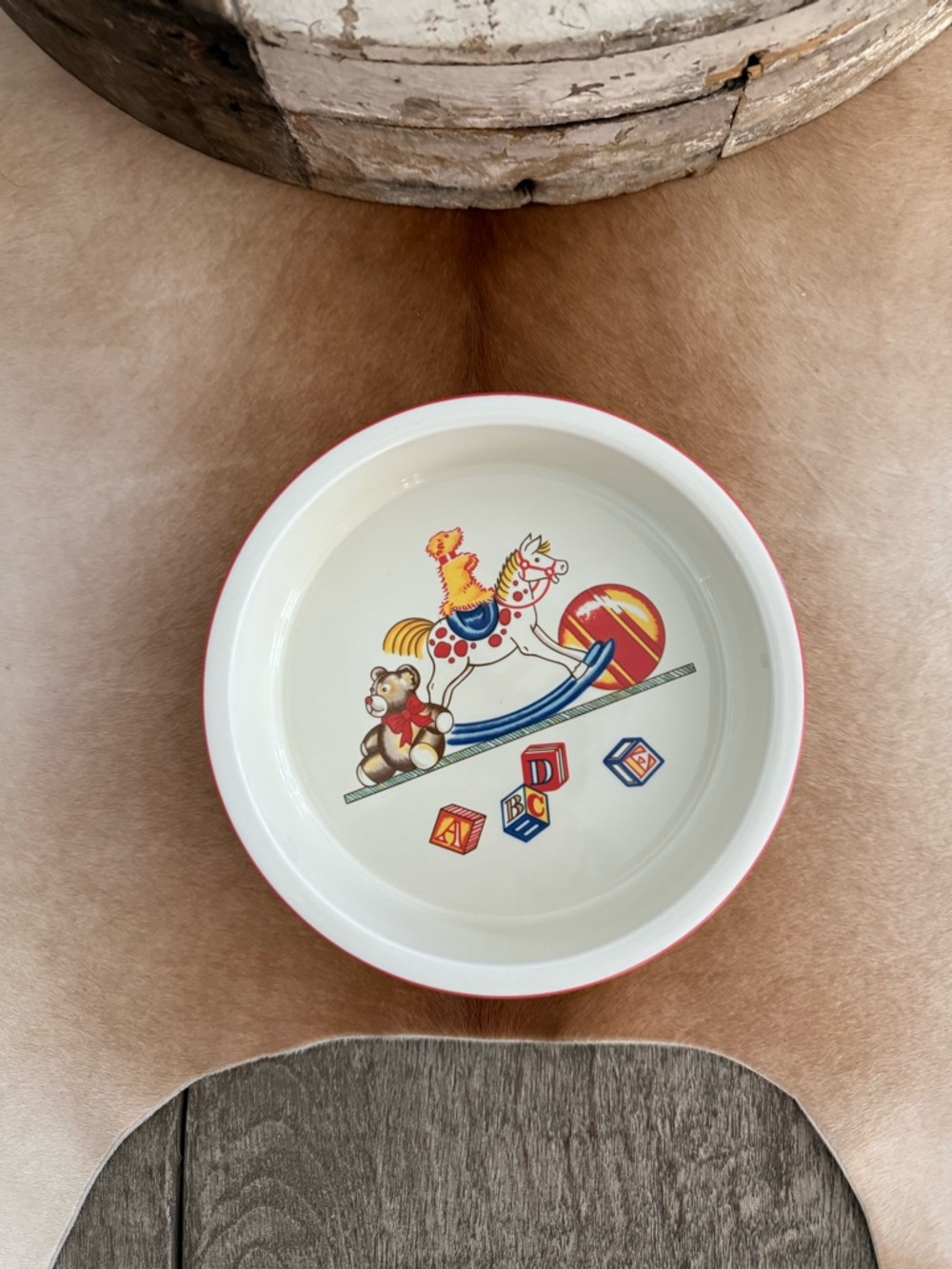 Vintage Tiffany & Co. Tiffany Toys Children's Toy Motif Porcelain Bowl